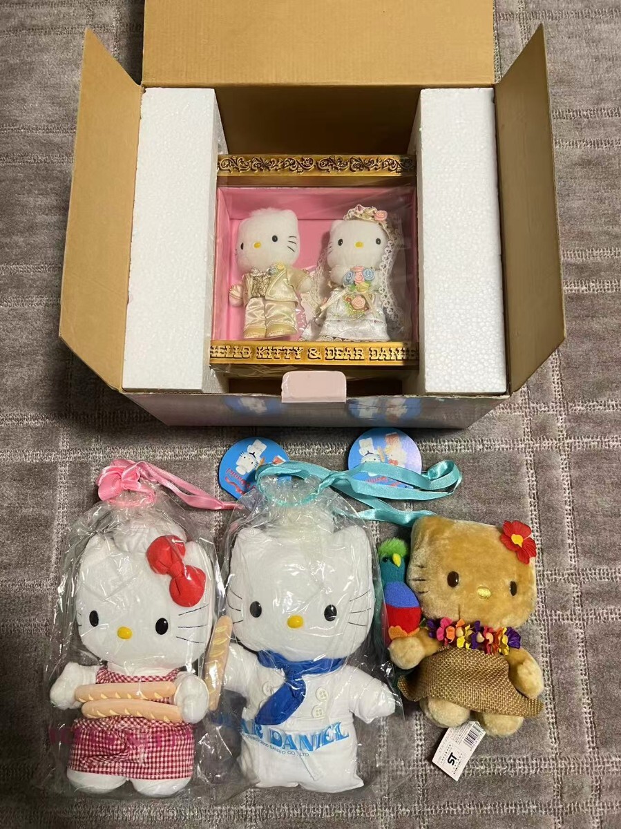 サンリオ ハローキティ ダニエル 和装 ぬいぐるみ Sセット*着物*色打掛