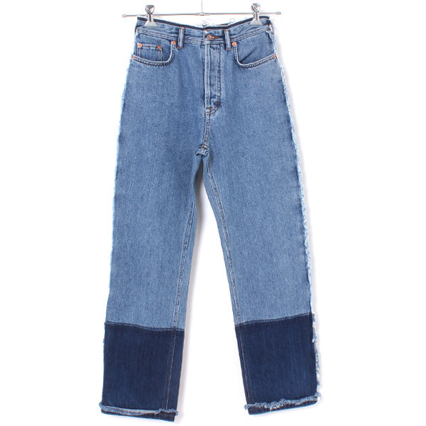 ACNE STUDIOS MYRJA DENIM ツートーン デニム パンツ 18年物 Acne Studios MYRJA DEN SH PSS18 ツートーンデニムパンツ