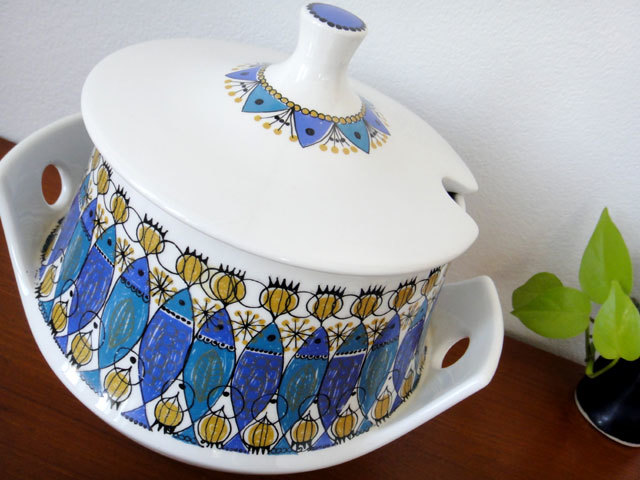 Figgjo フィッギオ Clupea クルピエ スープチューリン ビンテージ ヴィンテージ 北欧雑貨 北欧食器 レトロ アンティーク ノルウェー の落札情報詳細 ヤフオク落札価格情報 オークフリー スマートフォン版