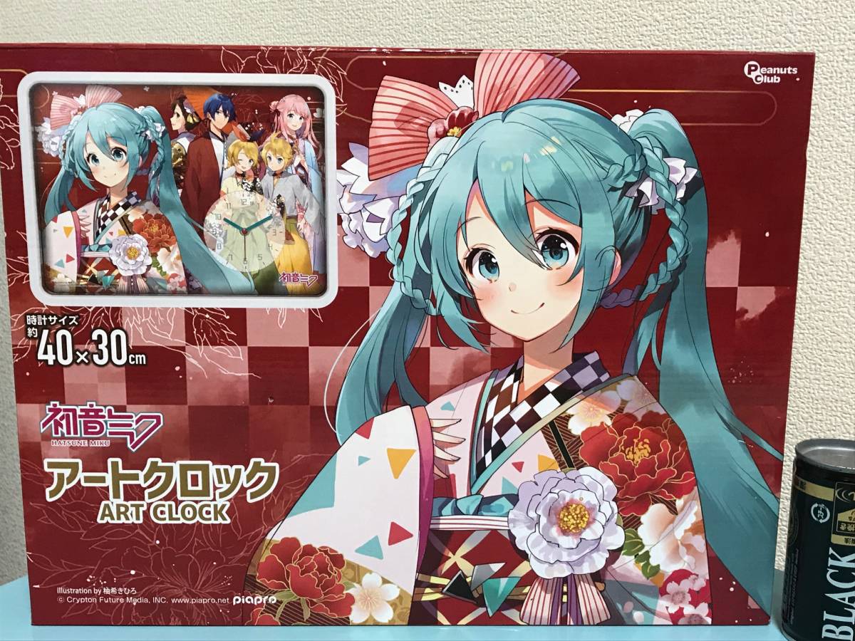 初音ミク アートクロック Art Clock Illustration By 柚希きひろ サイズ 約40 30cm 単3電池1本使用 別売 2種まとめて の落札情報詳細 ヤフオク落札価格情報 オークフリー スマートフォン版