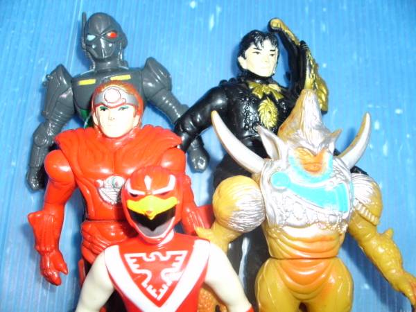 ライブマン　ソフビ　5体セット ☆超獣戦隊ライブマン/ライブマンのソフビ5点セット(レッドファルコン