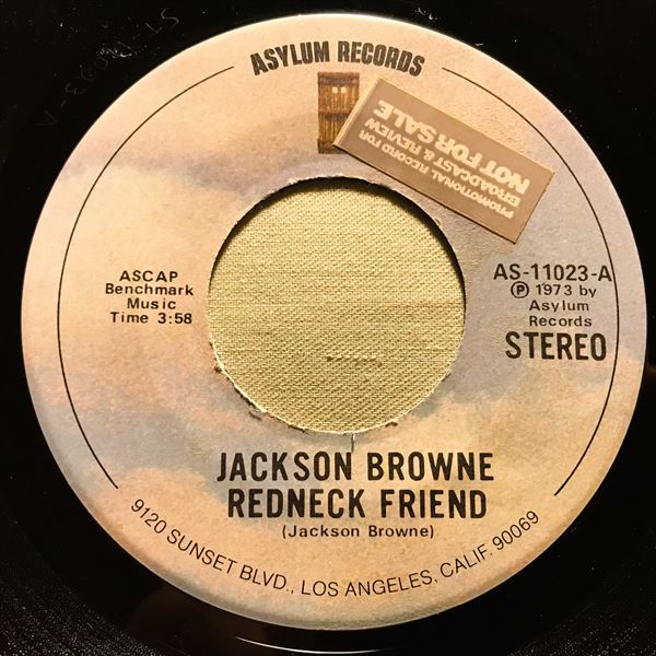 US ORG プロモ JACKSON BROWNE / REDNECK FRIEND の落札情報詳細 ヤフオク落札価格検索 オークフリー