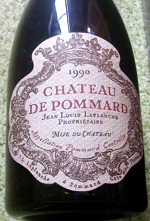 Chateau de Pommard シャトー ド ポマール 1990 新品】○シャトー・ド・ポマール（Chateau De Pommard）1990年