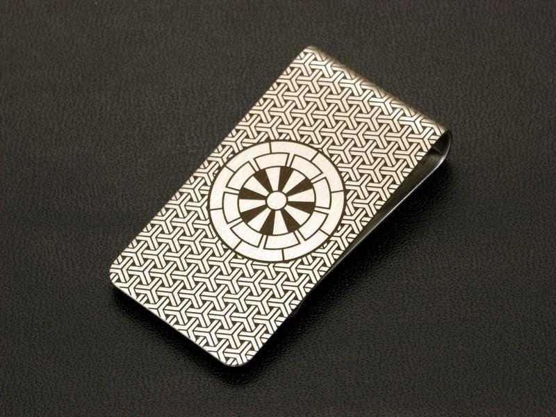 新品 源氏車 家紋入り マネークリップ げんじぐるま 八本骨源氏車 Money Clip 戦国武将 家紋グッズ 送料無料 オーダーメイド可 の落札情報詳細 ヤフオク落札価格情報 オークフリー