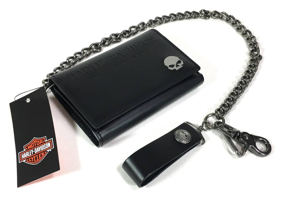 ハーレーダビッドソン 純正 正規品 財布 ウィリーG スカル エンブレム