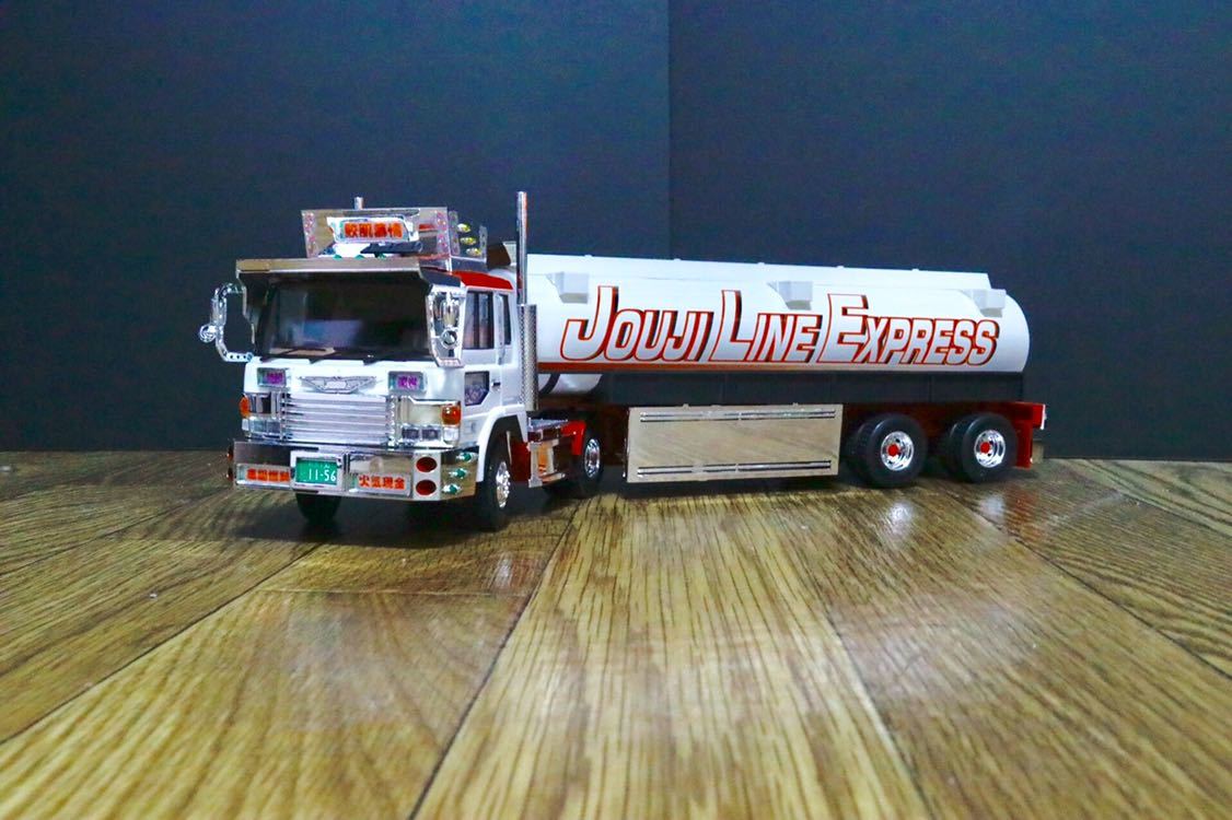 1/32 デコトラ プラモデル 完成品 鮫肌慕情 トレーラー アオシマ