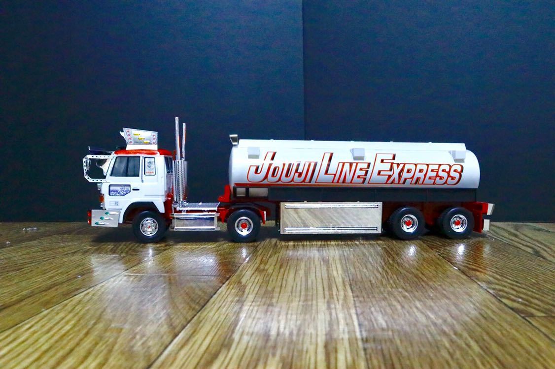 1/32 デコトラ プラモデル 完成品 鮫肌慕情 トレーラー アオシマ
