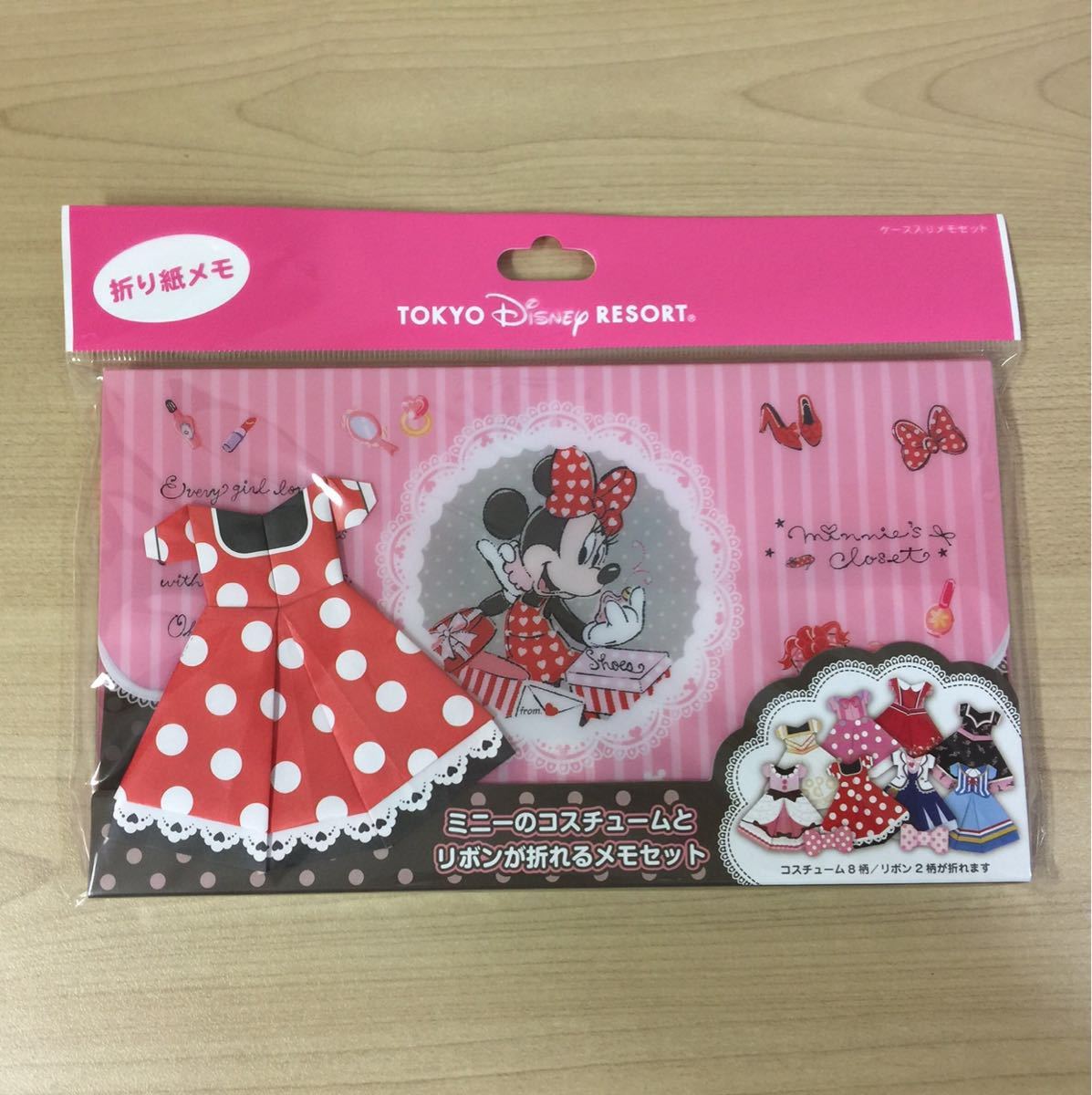 新品 ミニーのコスチュームとリボンが折れるメモセット メモ帳 折り紙メモ トゥーンタウン ディズニーシー ウォーターフロント の落札情報詳細 ヤフオク落札価格情報 オークフリー スマートフォン版