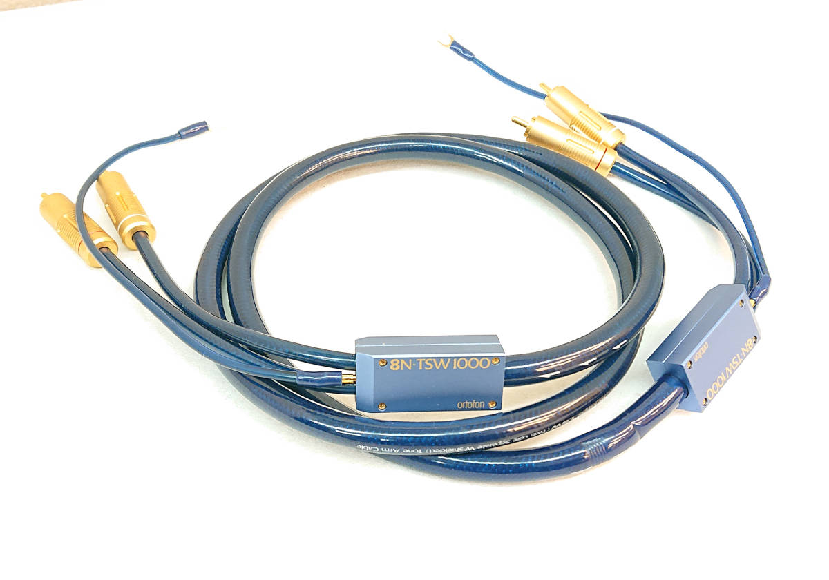 美品 Ortofon 8N-TSW1000 RCA フォノケーブル 1.5m（◇Ortofon