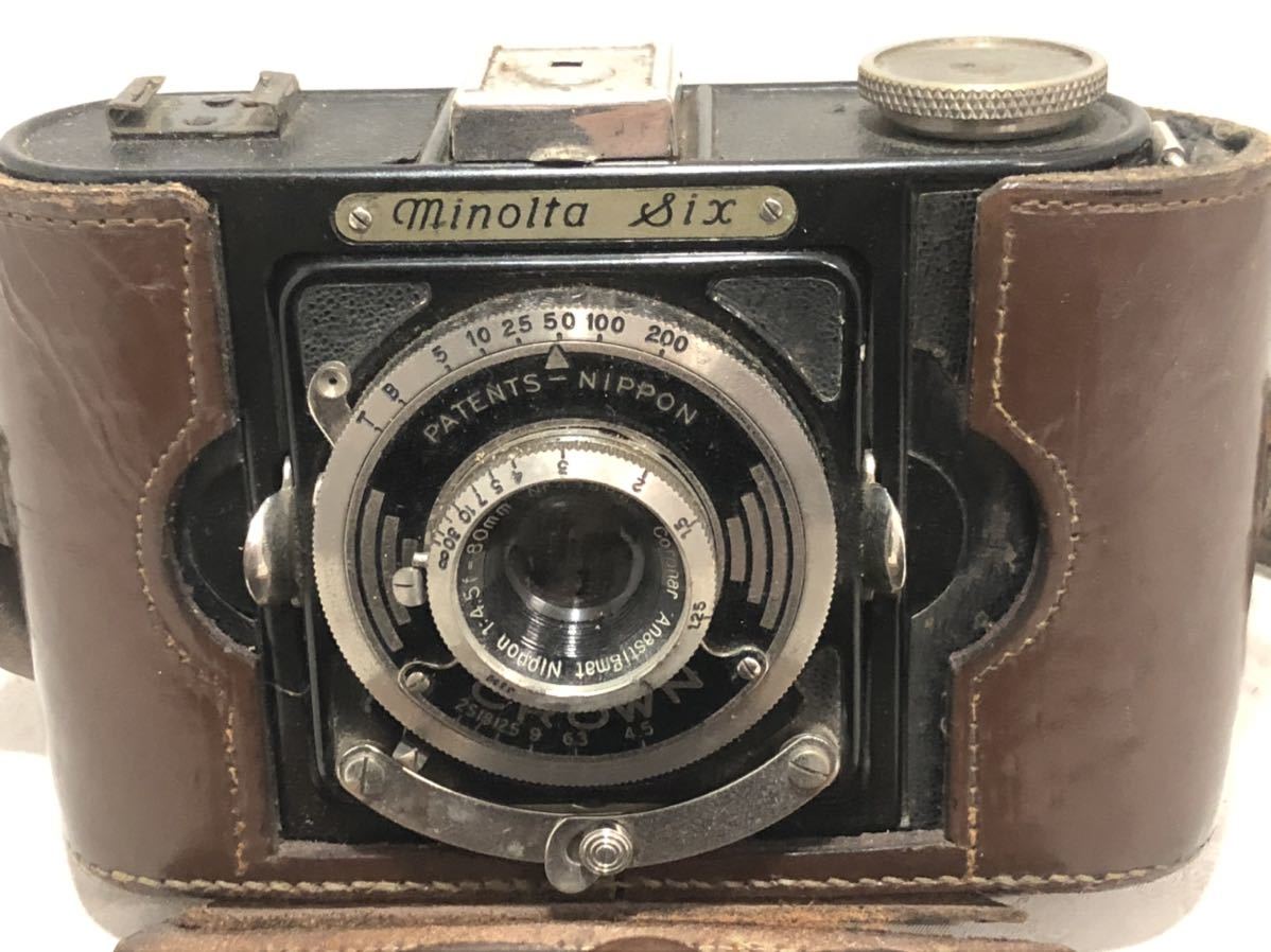 アンティーク 昭和レトロ minolta ミノルタ minolta six CROWN 蛇腹