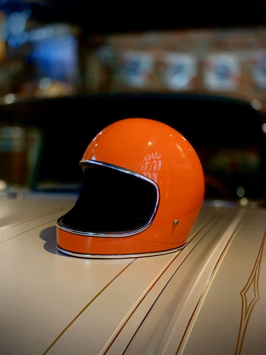 TT＆CO.ジェットヘルメット ゴールド・オレンジ 新品】TT&Co & Old Gold コラボ ヘルメット 新品 未使用 ジェット