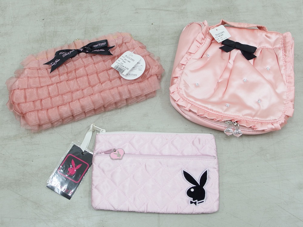 04 0162 宝市 新品 未使用 未開封含 ピーチジョン プレイボーイ他 ポーチ ハンドバッグ トートバッグ等 25点以上 梱包サイズ140 の落札情報詳細 ヤフオク落札価格情報 オークフリー スマートフォン版