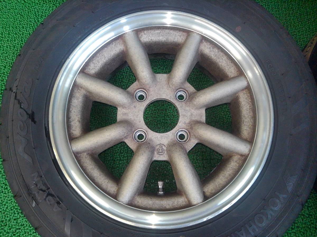 ワタナベ　ADVAN Neova AD07 195/60R14 ブラックホイール ワタナベADVAN Neova AD07 195/60R14 ブラックホイール