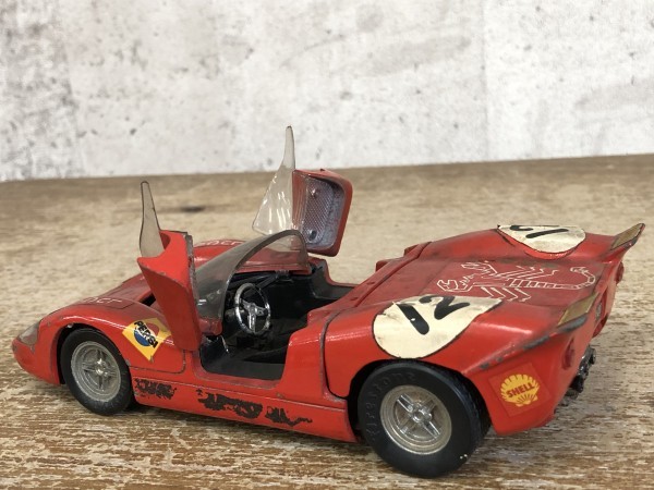 希少 イタリア製 フィアット アバルト 2000 レッド系 POLITOYS-M FIAT