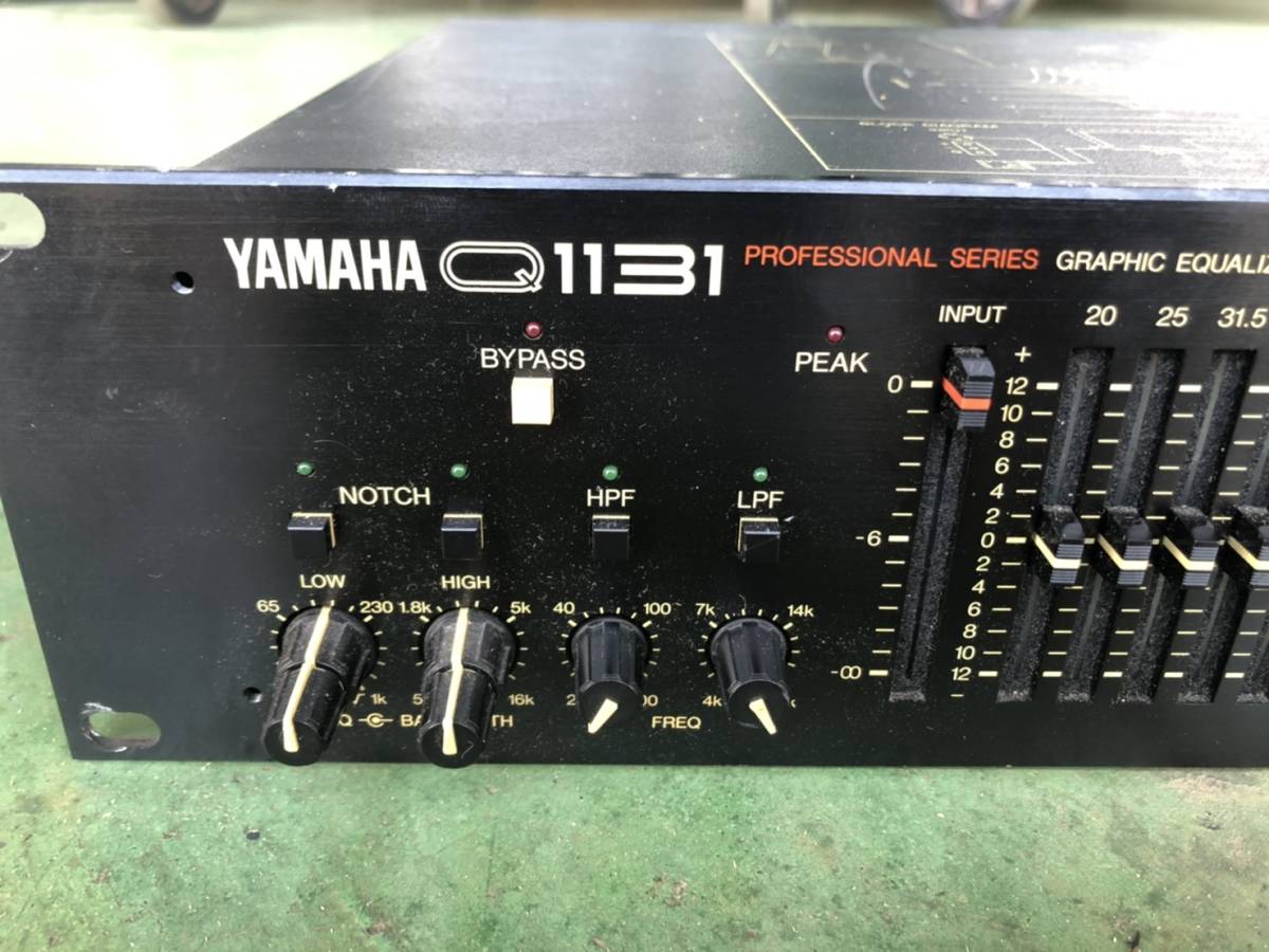 YAMAHA Q1131 グラフィックイコライザー2台セット② YAMAHA Q1131 2台