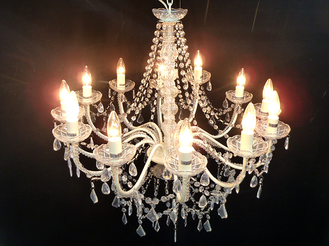 シャンデリア[Opera 清々し オペラ]【12灯】 クリーム色 