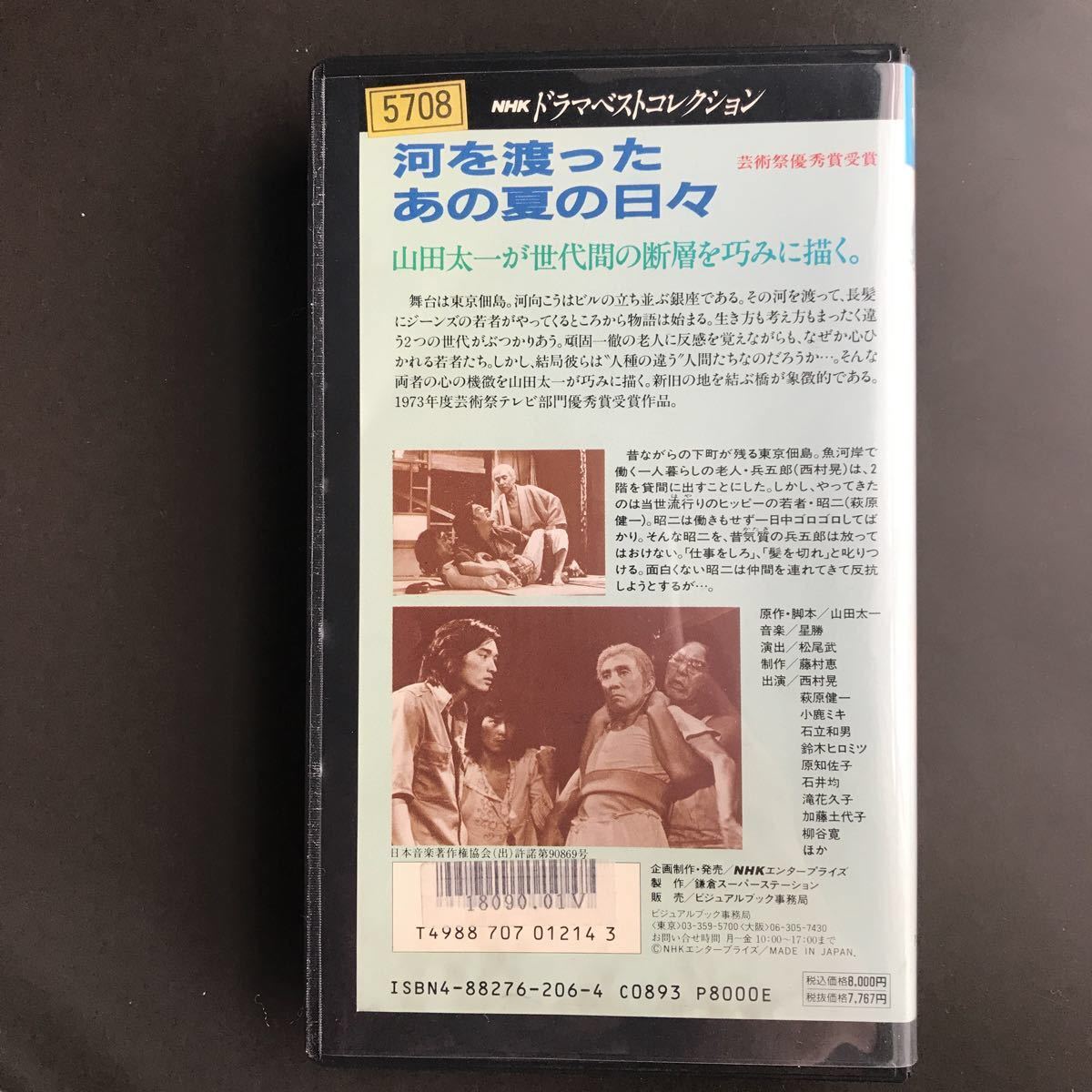 萩原健一 「河を渡ったあの夏の日々」NHKドラマベストコレクション VHS