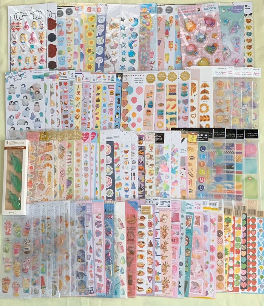 シートシールまとめ売り セリア ダイソー キャンドゥ マインド