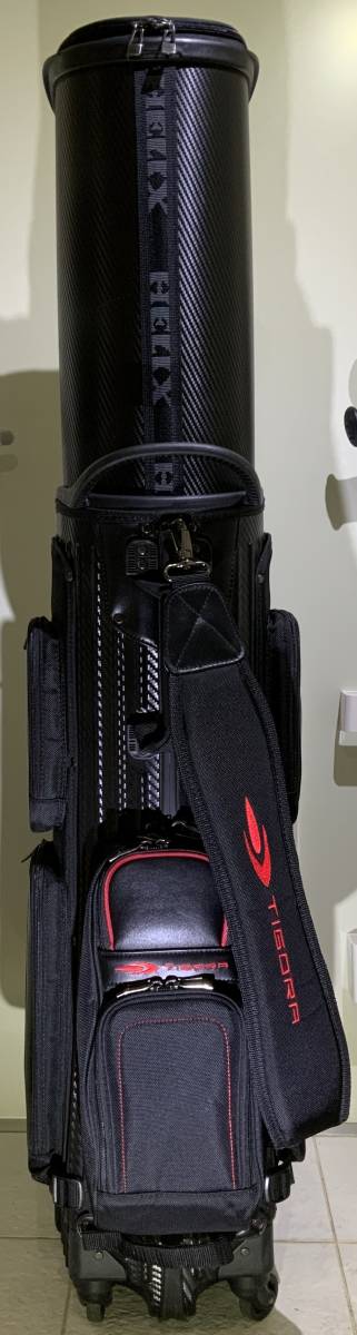 TIGORA HELIX 限定モデル 4輪キャスター ゴルフ キャディバッグ TIGORA×HELIX 限定モデル 4輪キャスター付 ゴルフキャディバッグ