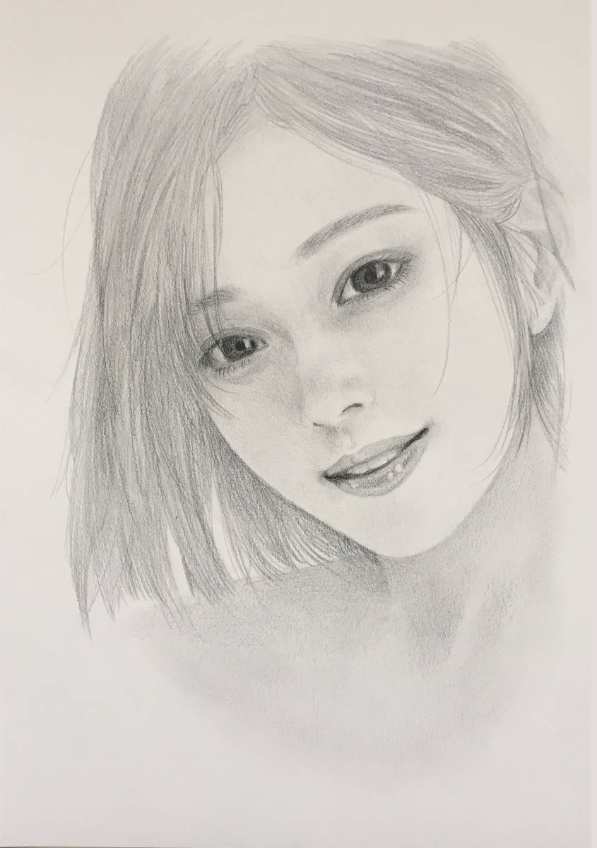 No.35 女性 鉛筆画 手書きイラストA3サイズ 71x3rj1hHNL._UF350,350_QL50_.jpg