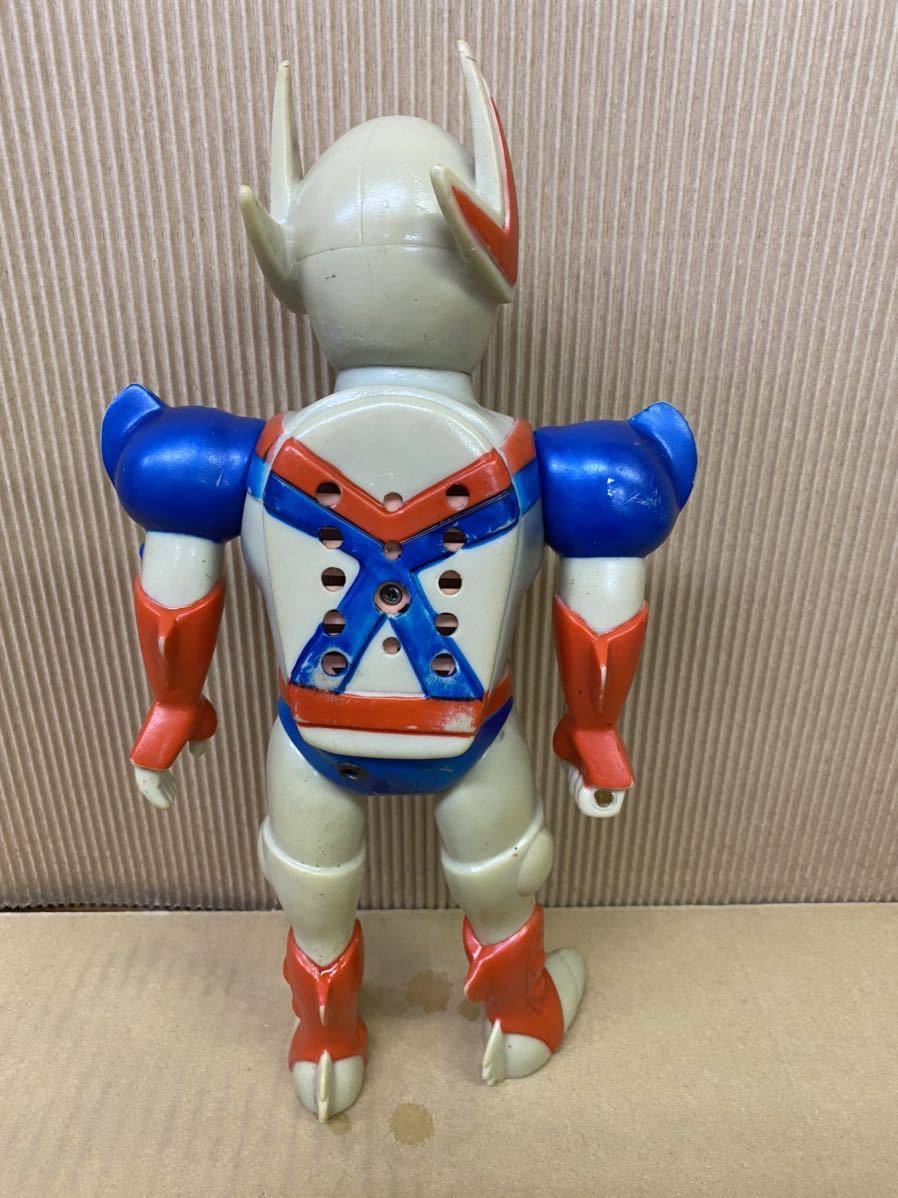詳細不明 宇宙の騎士 テッカマン ソフビ 人形 フィギュア 当時物 昭和