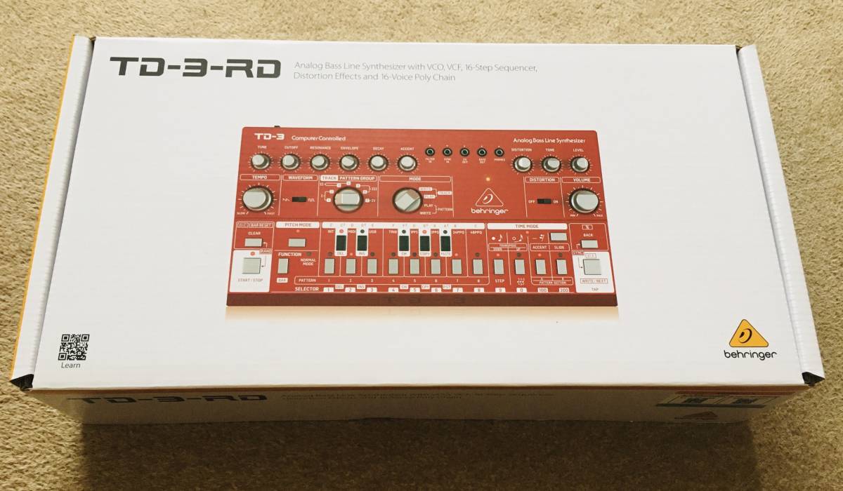 BEHRINGER ベリンガー TD-3-AM 箱・アダプタ・付属品あり BEHRINGER ベリンガー TD-3-AM 箱・アダプタ・付属品あり