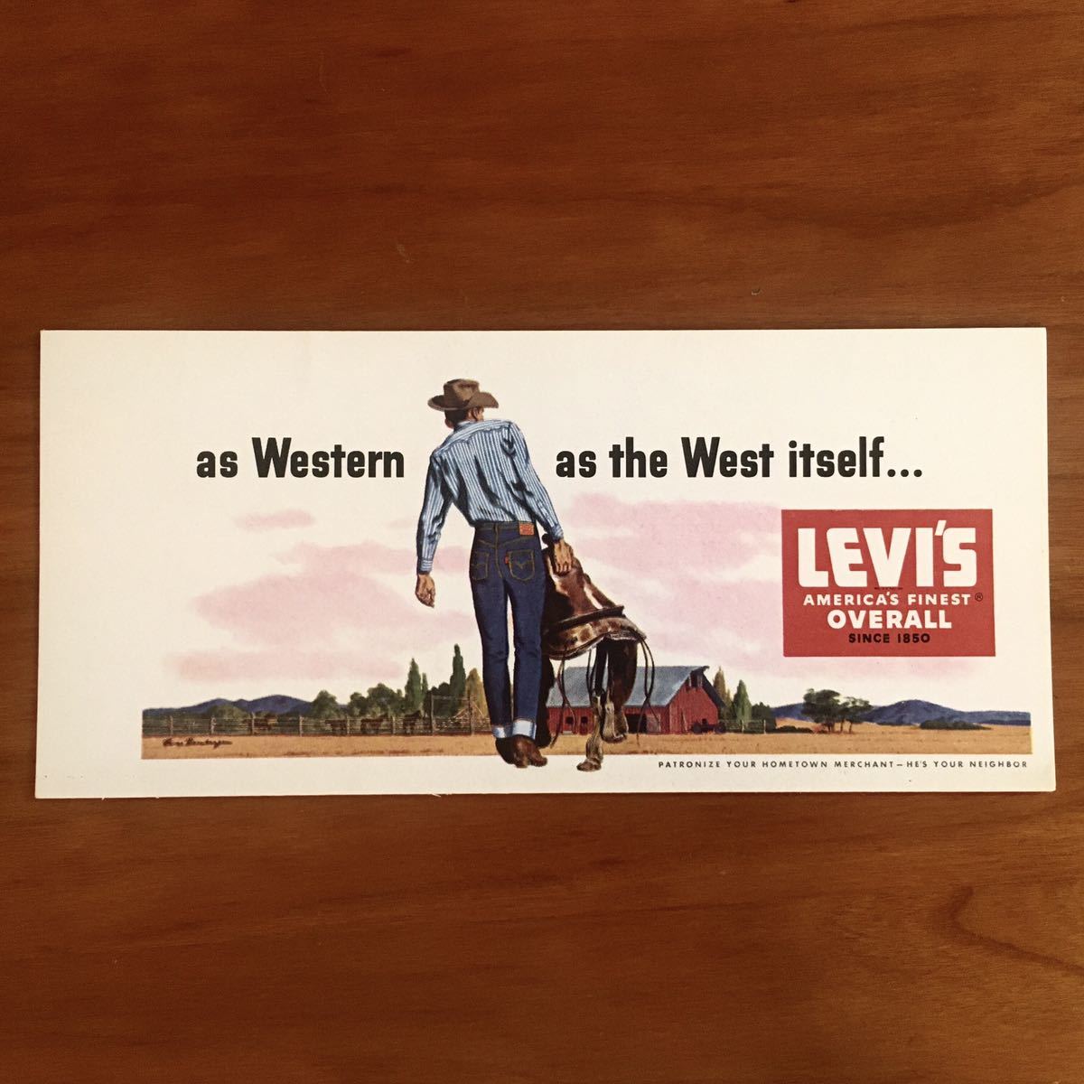50's リーバイス インクブロッター ヴィンテージ アド 広告 販促 当時物 Amazon.co.jp: リーバイス インクブロッター levis オリジナル