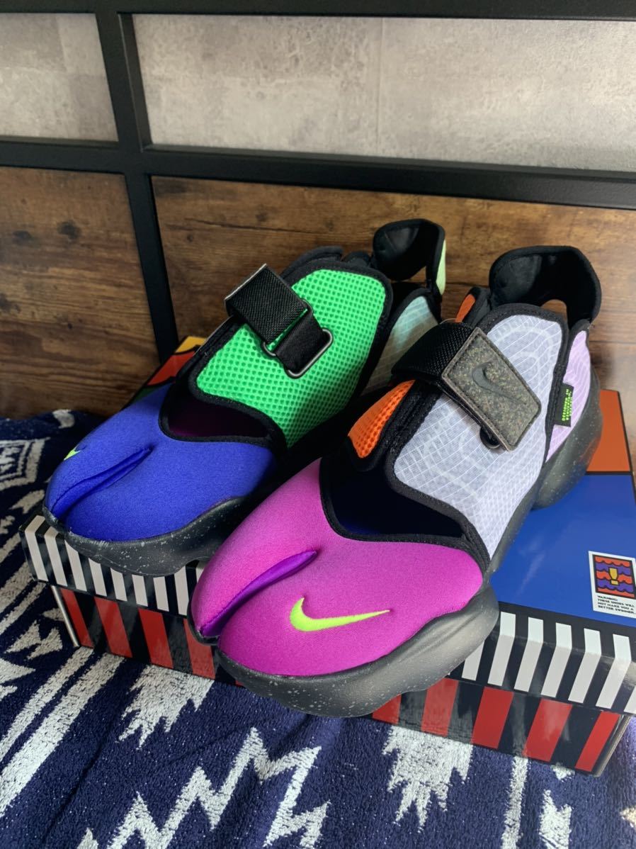 新品 希少ナイキ アクアリフト 左右非対称クレイジーカラー 28cm Nike Aqua Rift エアリフト Acg エアマックス エアジョーダン の落札情報詳細 ヤフオク落札価格情報 オークフリー スマートフォン版