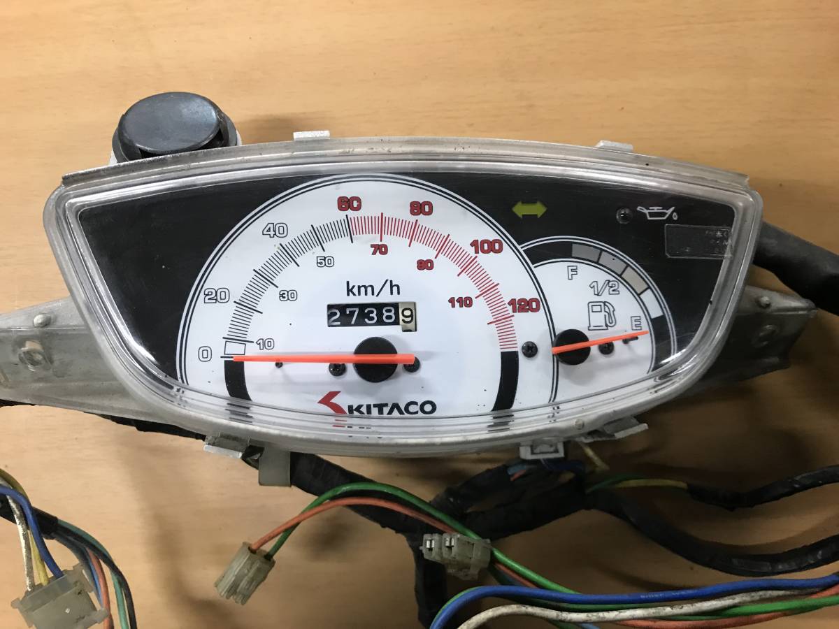 確認用 ホンダ ライブディオZX キタコメーター AF35 改造車 原付の50cc