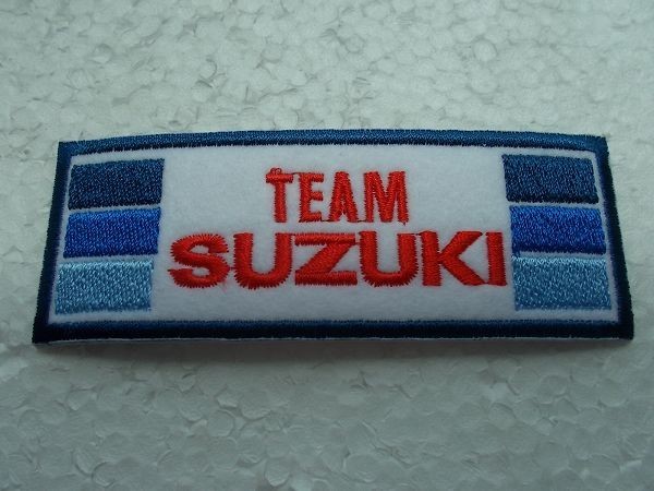 TEAM SUZUKI チームスズキ ナイロンジャケット ワッペン TEAM SUZUKI レーシングチーム チーム 鈴木 バイク ロゴ MotoGP チーム