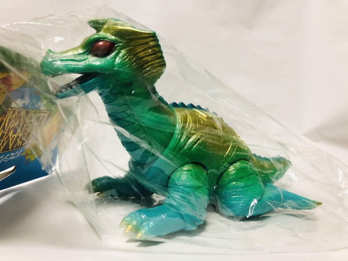 新品】やまなや 怪獣郷 リッガー 2期 グリーン ソフビ