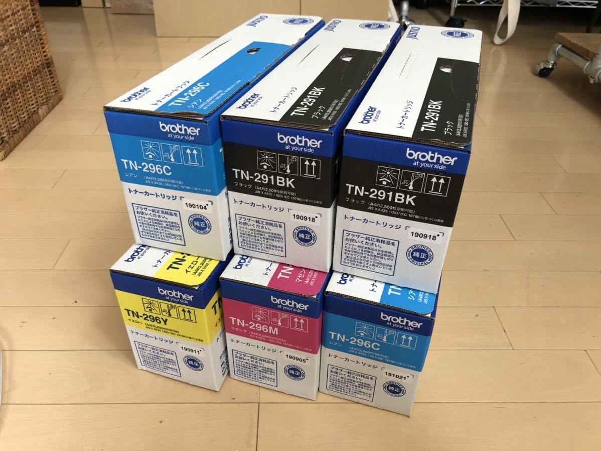 新品 Brother ブラザー 純正品 Tn 291bk Tn 296 トナーカートリッジ 新品未開封 Hl 3170cdw Mfc 9340cdw Dcp 90cdw の落札情報詳細 ヤフオク落札価格情報 オークフリー スマートフォン版