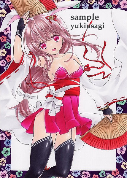 新品】同人手描きイラスト【和風踊り子/うさみみ/オリジナル】A4の落札