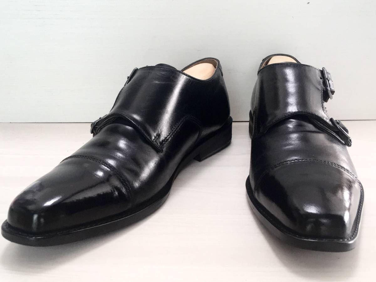 Simple Beauty Basic シンプルビューティーベーシック ダブルモンクストラップ 革靴 ビジネスシューズ 黒 ブラック 25 5cm の落札情報詳細 ヤフオク落札価格情報 オークフリー スマートフォン版