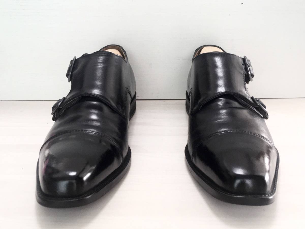 Simple Beauty Basic シンプルビューティーベーシック ダブルモンクストラップ 革靴 ビジネスシューズ 黒 ブラック 25 5cm の落札情報詳細 ヤフオク落札価格情報 オークフリー スマートフォン版