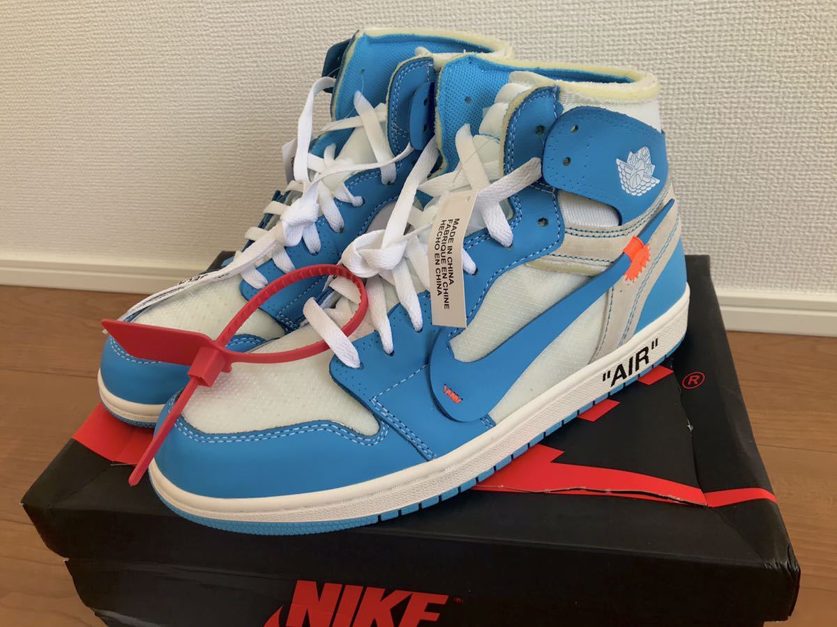 air jordan 1 off white powder blue