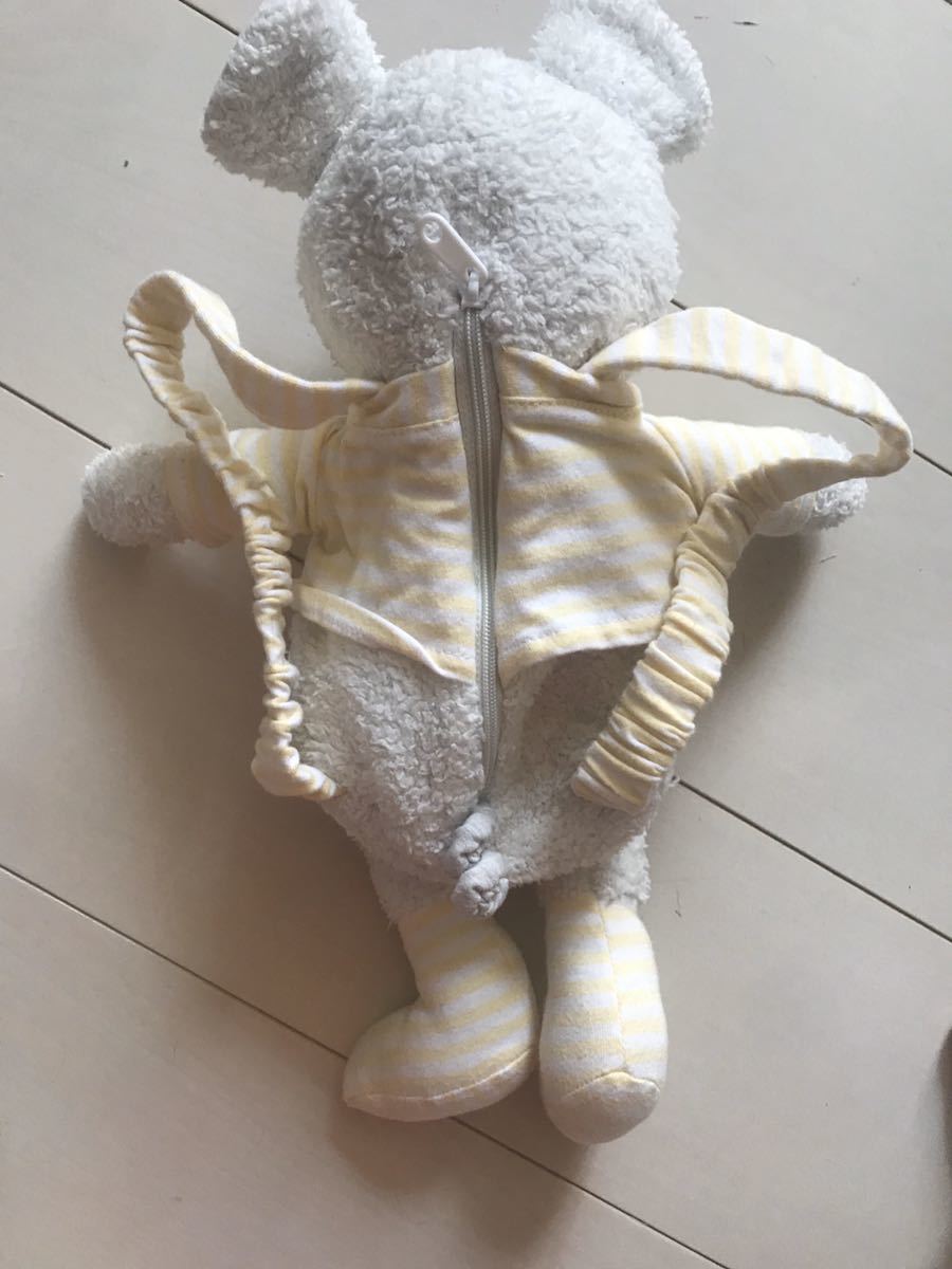 ジェラートピケ ぬいぐるみベビーリュック 転倒時クッション の落札情報詳細 ヤフオク落札価格情報 オークフリー スマートフォン版