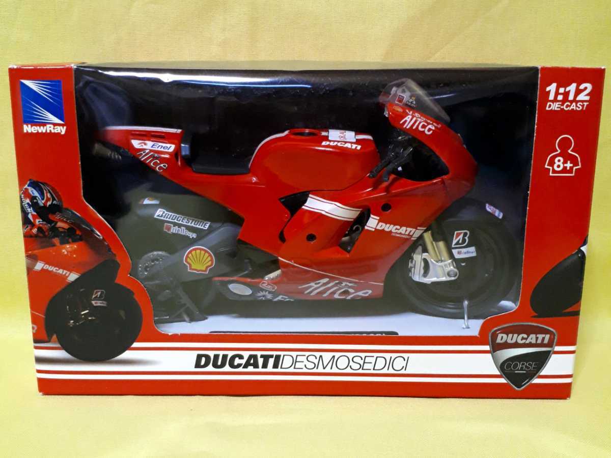新品】1/12ニューレイnewrayドゥカティducati desmosediciバイクnicky