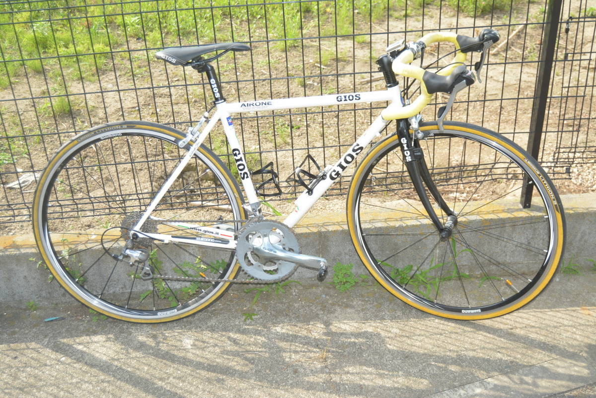 1円～☆自転車☆ロードバイク☆GIOS☆ジオス☆クロモリ☆AIRONE 