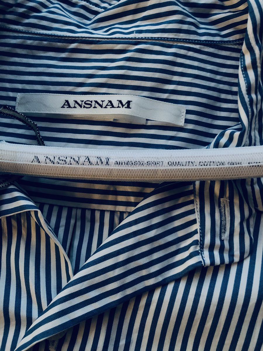 ANSNAM】stripe work shirts 03 【試着のみ】atelier 103 ensou  