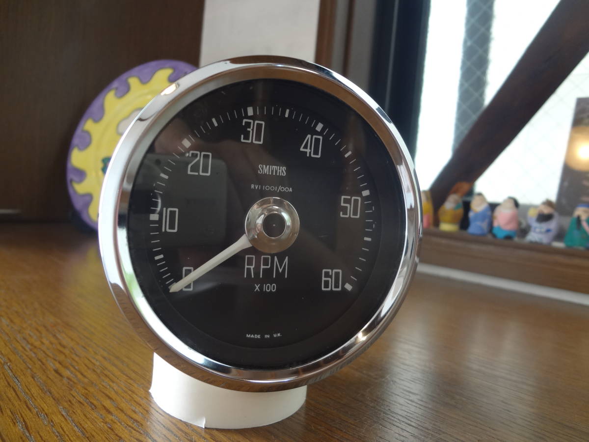 英国 smiths タコメーター 角文字 当時物 スミス ローバーミニ