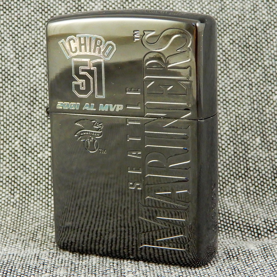 2001年限定版 シアトル・マリナーズ記念品 ICHRO 51 ZIPPO Zippo