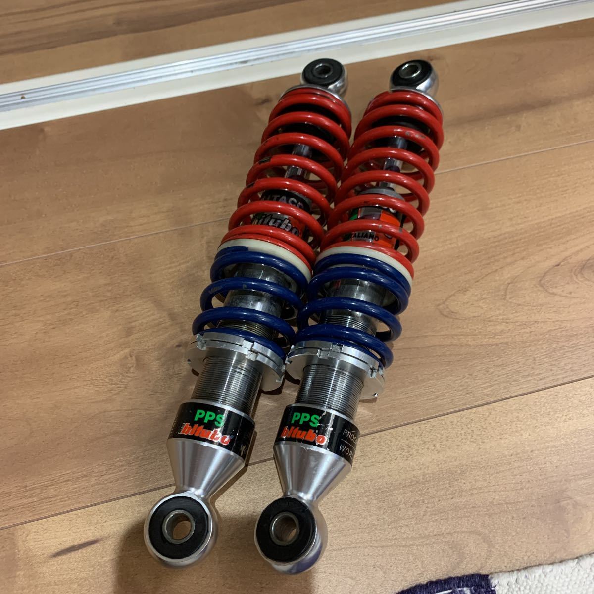 新品/OKD製アルミボディー/荒巻きサス/モンキーにも(8③ＯＫＤリアサスＹＺ２６５黒 超激得，新作 新品⁄OKD製アルミボディー⁄荒巻きサス⁄モンキー等に