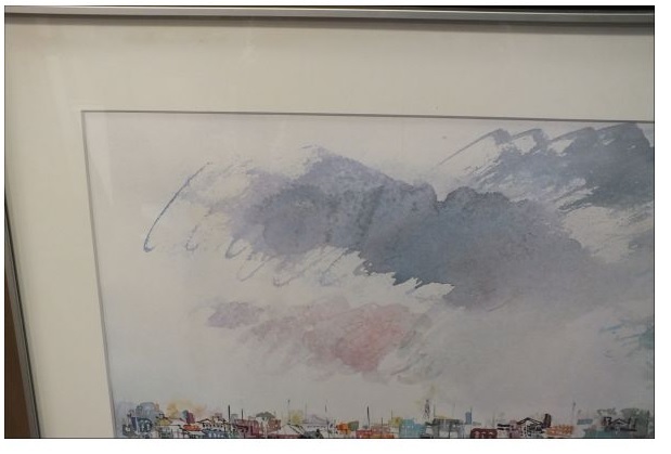 ポスター画　大額　ハリエット・チャプラック・カペル ハリエットチャプラックカペル HARRIET CHAPRACK KAPEL 水墨画