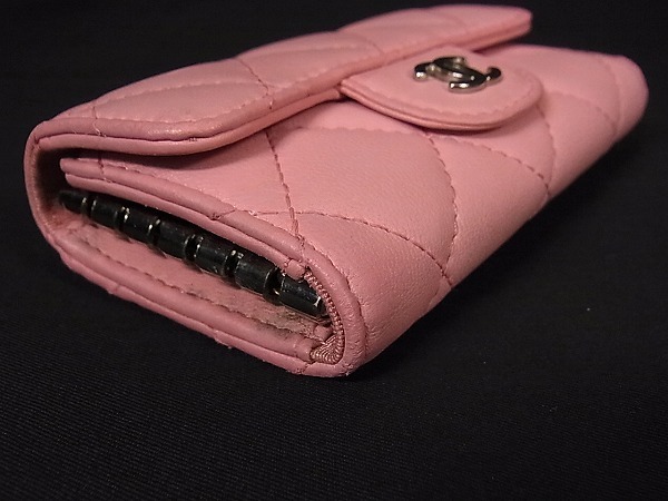 1円 美品 Chanel シャネル ココマーク マトラッセ ラムスキン シルバー金具 6連キーケース レディース ピンク系 F8167bf の落札情報詳細 ヤフオク落札価格情報 オークフリー スマートフォン版