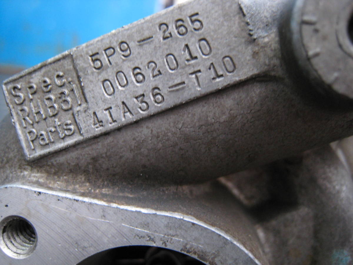 希少　ジムニー　F6A　スズキスポーツタービン　RHB31FW 希少 4IA36-T10 RHB31FW タービン ハイフロー ジムニー JA11 F6A