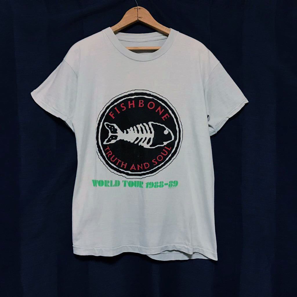 レア 80s Vintage Fishbone Truth And Soul Tour Tシャツ 88年 バンド ビンテージ フィッシュボーン ツアー の落札情報詳細 ヤフオク落札価格情報 オークフリー スマートフォン版
