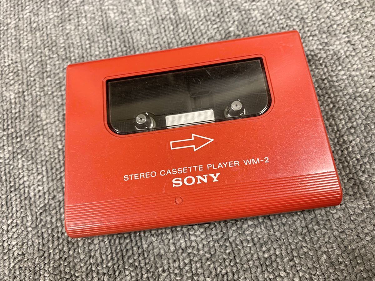 SONY WALKMAN II カセットウォークマン 赤 SONY ソニー WM-2 WALKMAN2 ウォークマンII レッド ステレオ
