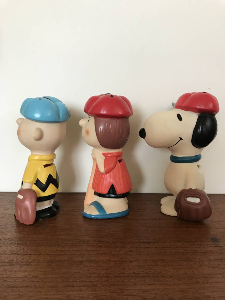 レトロ スヌーピー 貯金箱 3体セット ベースボール 野球 ソフビ フィギュア チャーリーブラウン ペパーミントパティ の落札情報詳細 ヤフオク落札価格情報 オークフリー スマートフォン版