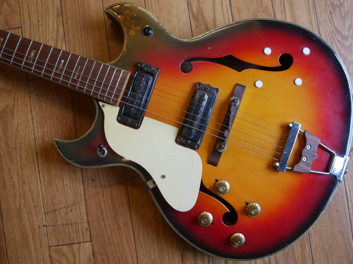 ビザールギター サカイ木工？ 60年代？ Teisco K-3L 1960年代 ビザールギター Electric Guitar（中古/送料無料